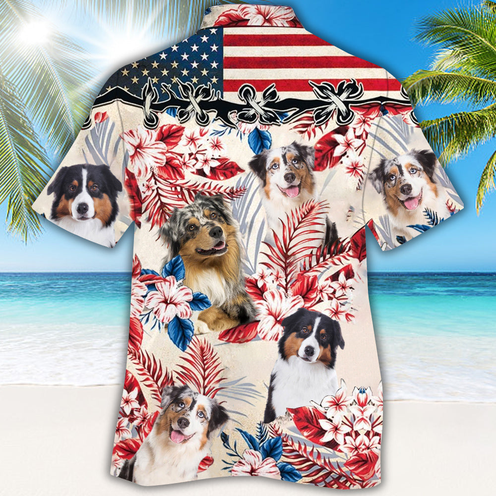 Australian Shepherd Hawaiian Shirt