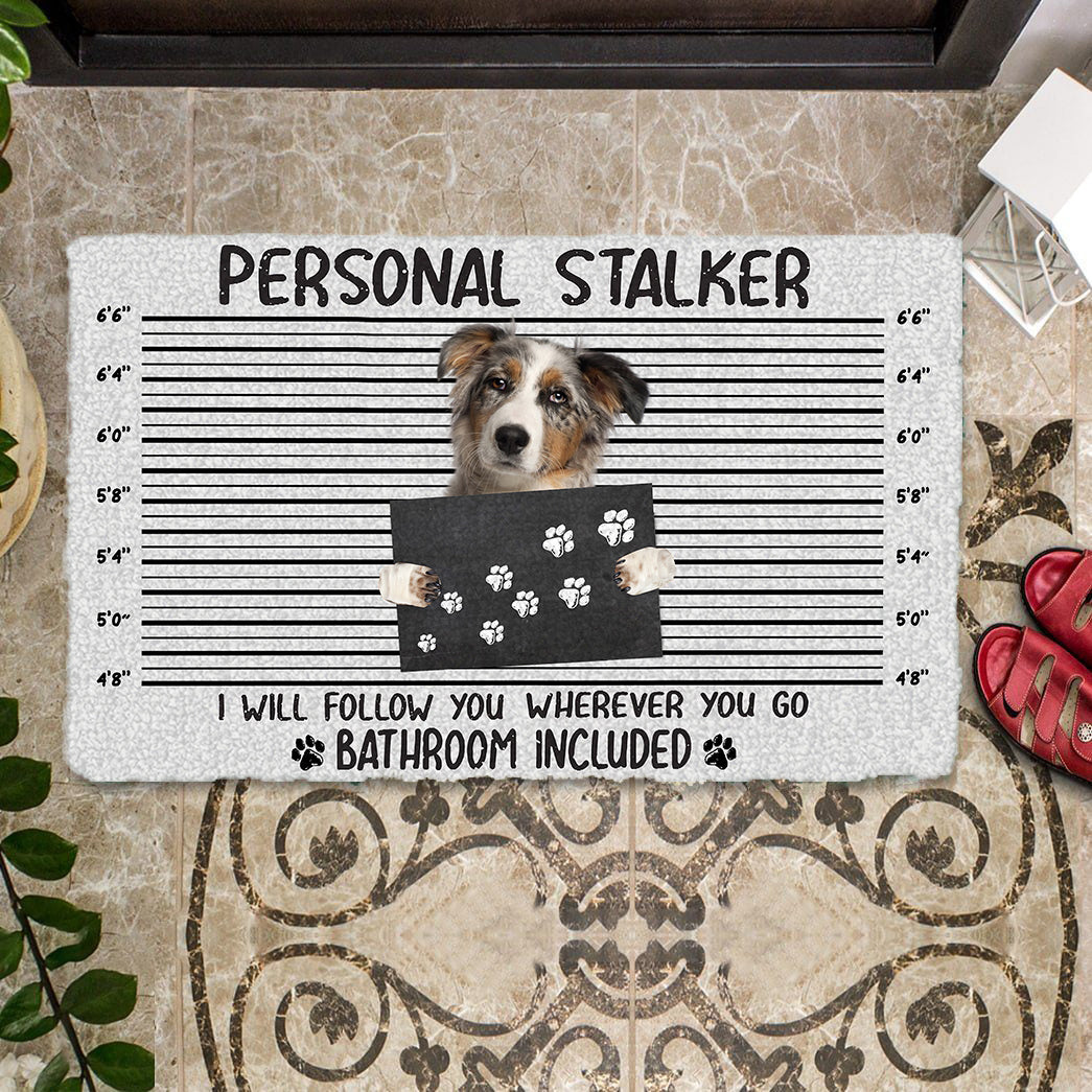 Australian Shepherd Personal Stalker Doormat