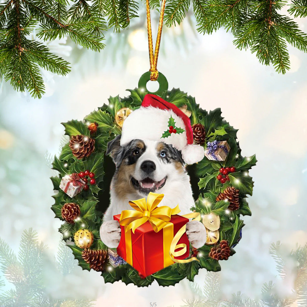 Australian Shepherd Christmas Gift Hanging Ornament