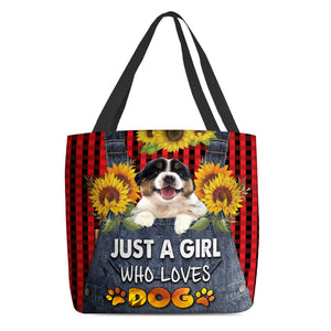 Australian Shepherd 2-Just A Girl Who Loves Dog Tote Bag
