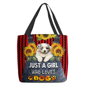 Australian Shepherd-Just A Girl Who Loves Dog Tote Bag