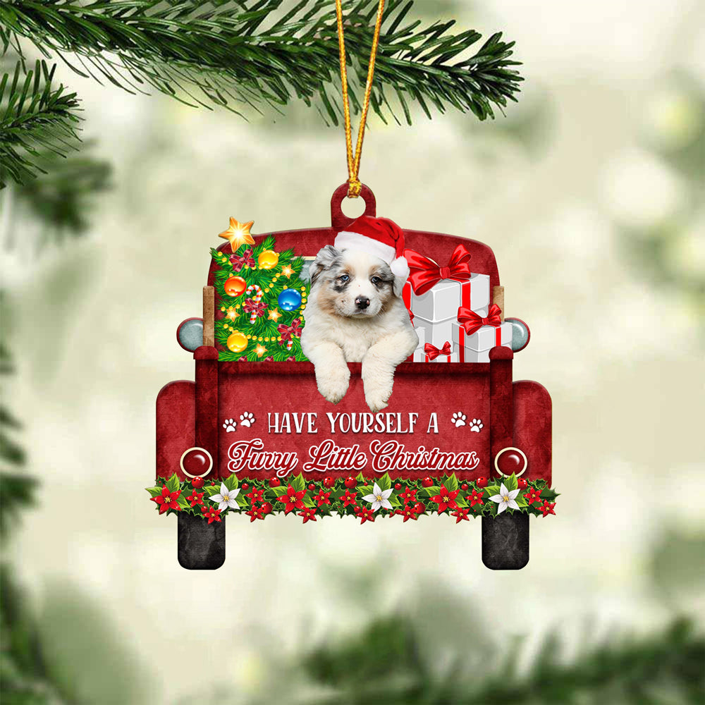Australian Shepherd Have Yourself A Furry Little Christmas Ornament