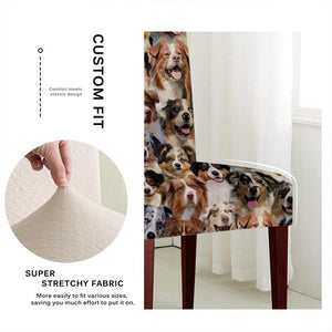 A Bunch Of Australian Shepherds Chair Cover/Great Gift Idea For Dog Lovers