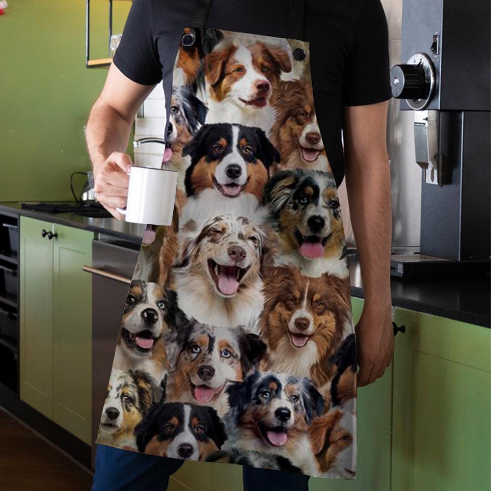 A Bunch Of Australian Shepherds Apron/Great Gift Idea For Christmas