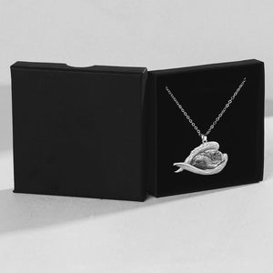 Australian shepherd Sleeping Angel Necklace