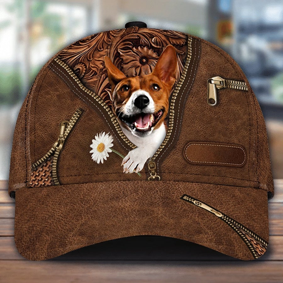 Basenji Holding Daisy Unisex Cap