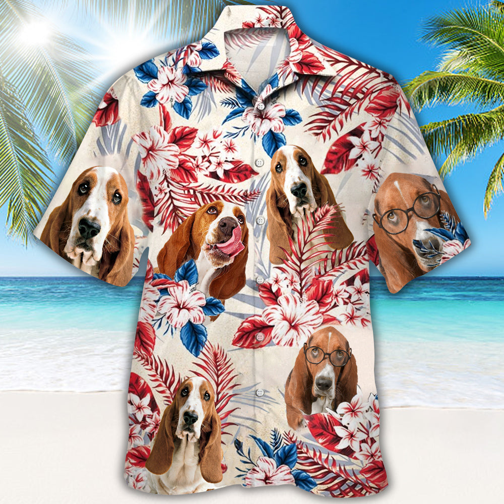 Basset Hound Hawaiian Shirt