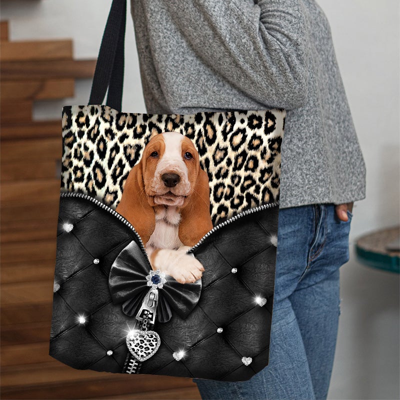 2022 New Release Basset Hound All Over Printed Tote Bag