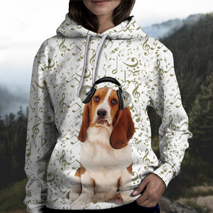 Great Music With Basset Hound02 Unisex Hoodie