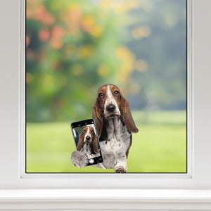 Do You Like My Selfie - Basset Hound Car/ Door/ Fridge/ Laptop Sticker V1