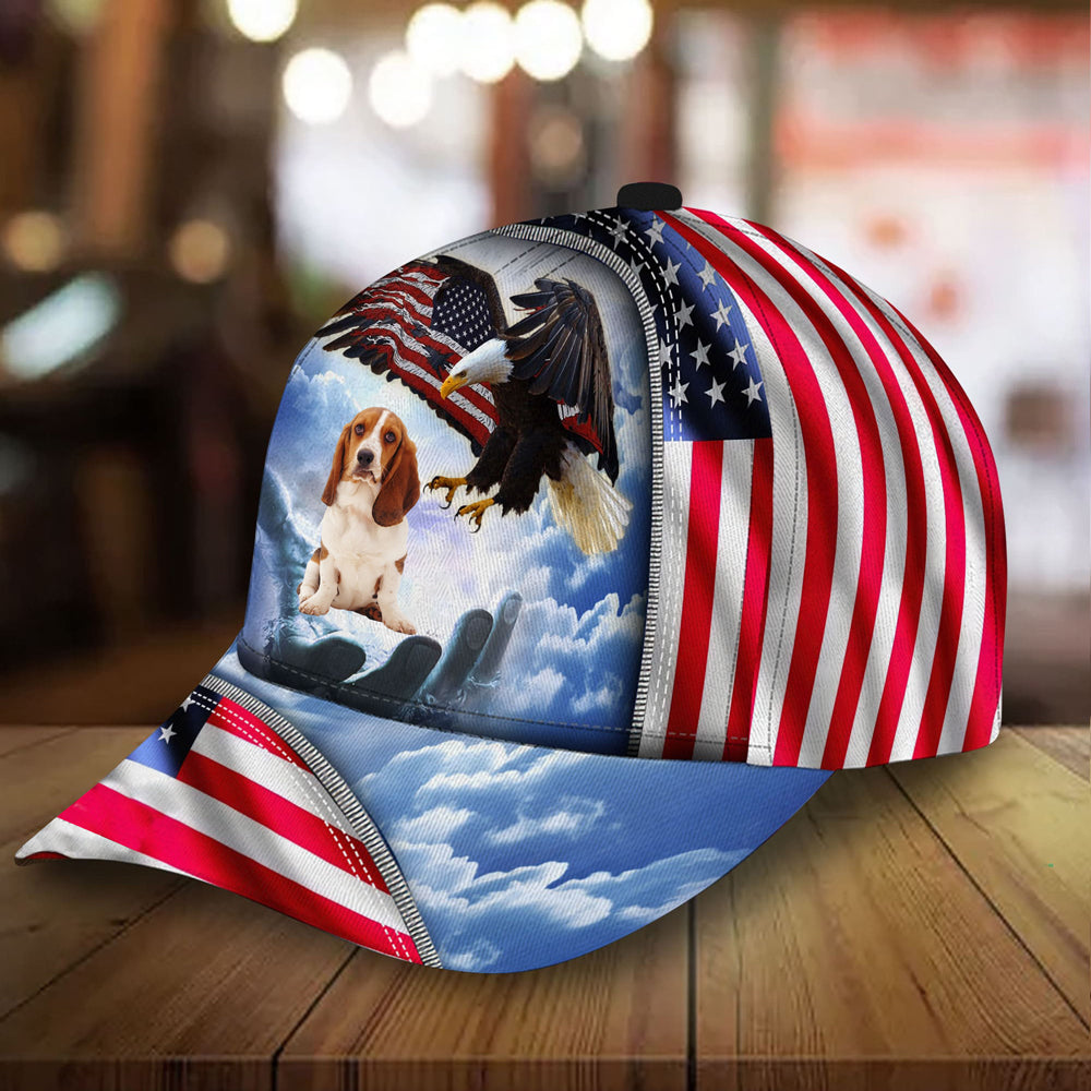 Basset Hound Perfect One Nation Under God Cap For Patriots And Dog Lovers