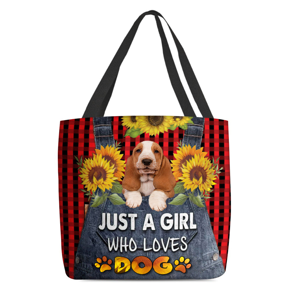 Basset Hound-Just A Girl Who Loves Dog Tote Bag