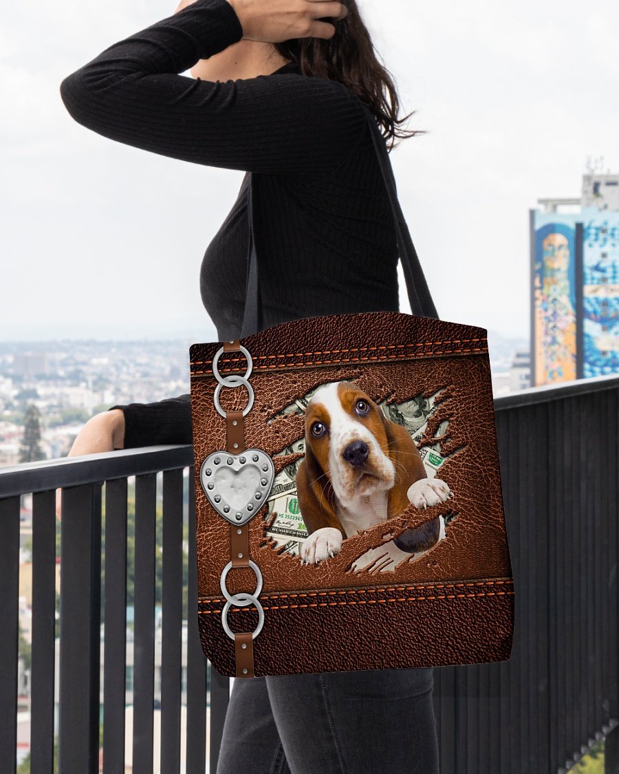 Basset Hound Stylish Cloth Tote Bag