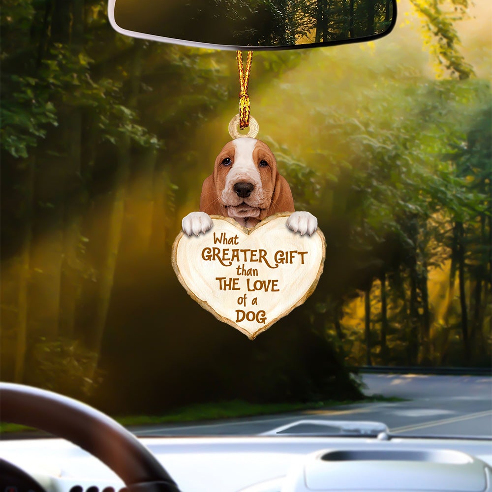 Basset Hound Greater Gift Car Hanging Ornament