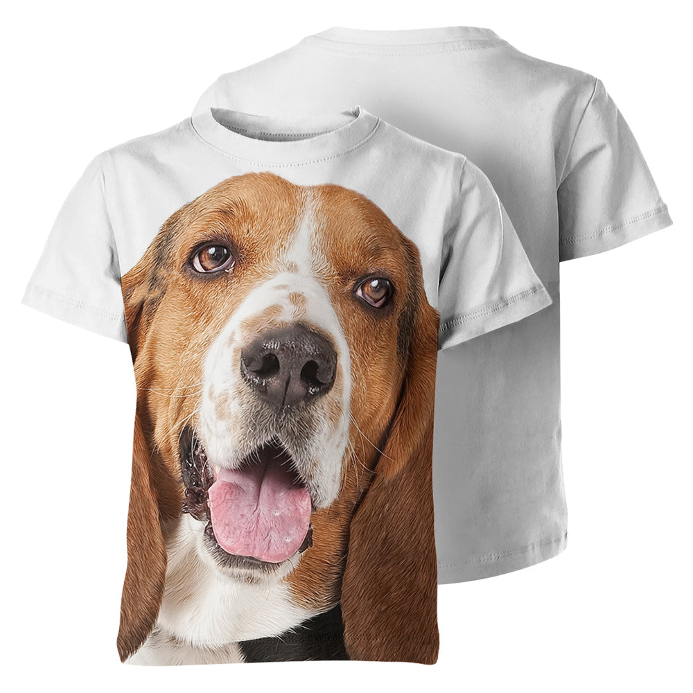 Basset Hound 3D Graphic Unisex T-shirt