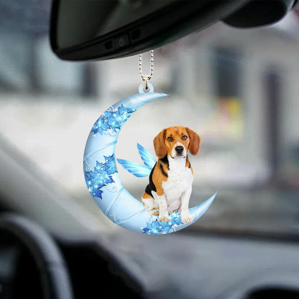 Beagle Angel From The Moon Car Hanging Ornament