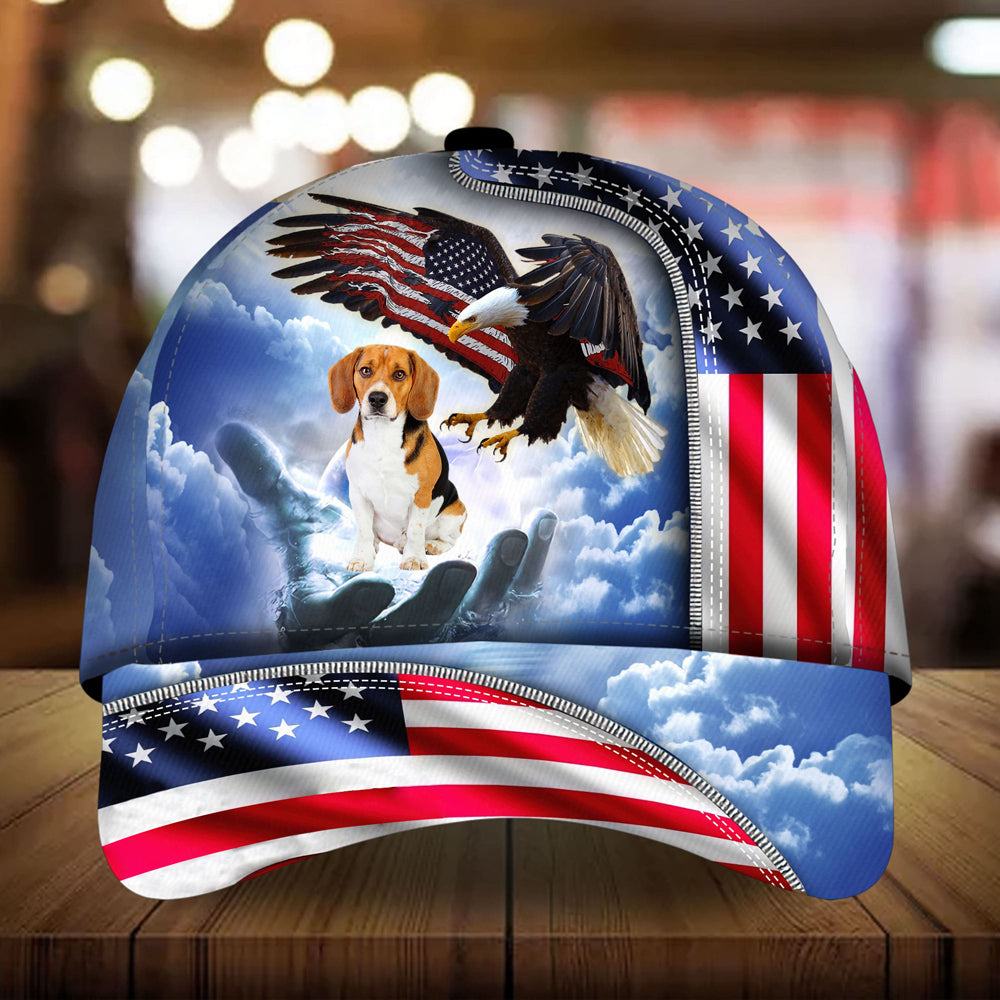 Beagle Perfect One Nation Under God Cap For Patriots And Dog Lovers