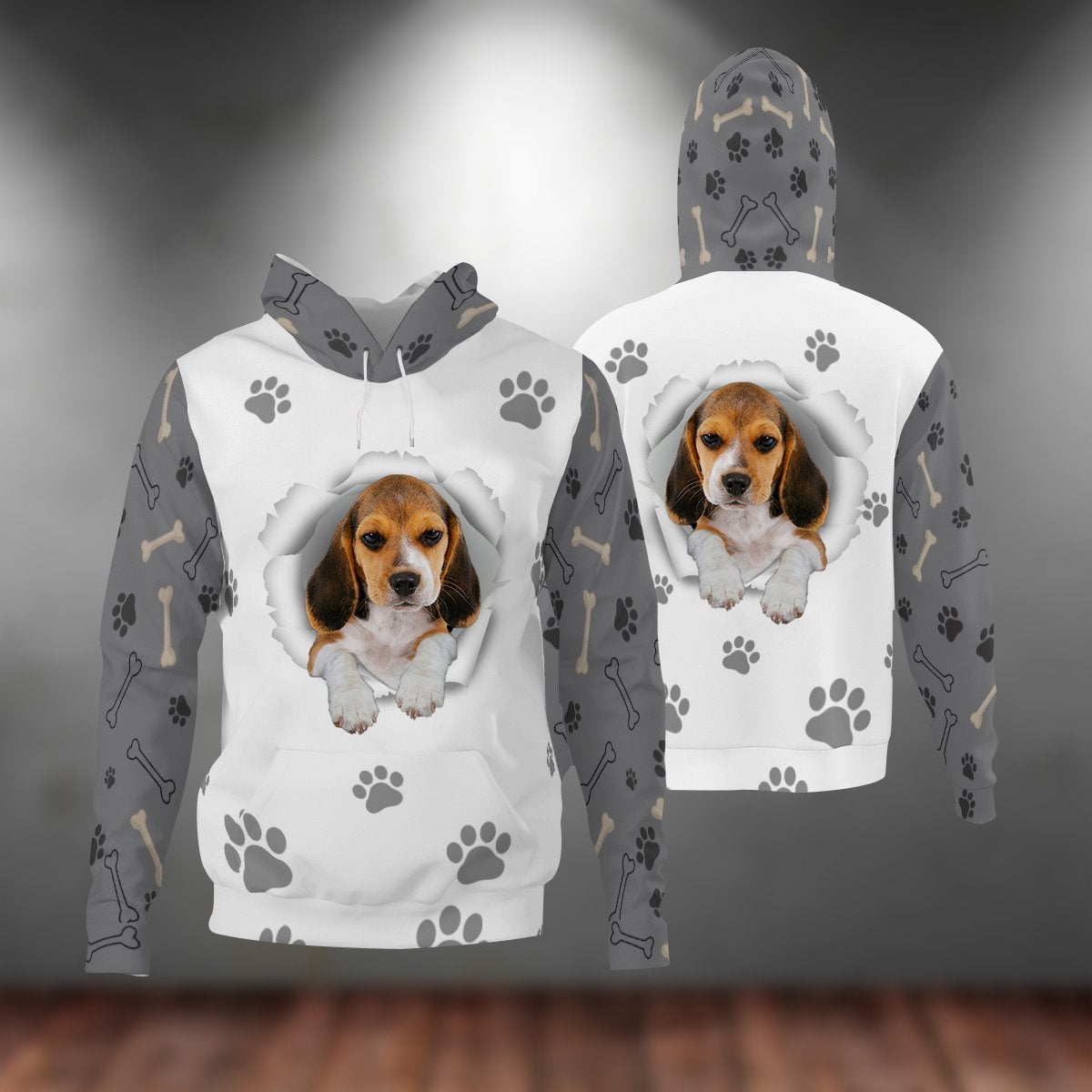 Beagle-Paw Dog Unisex Hoodie