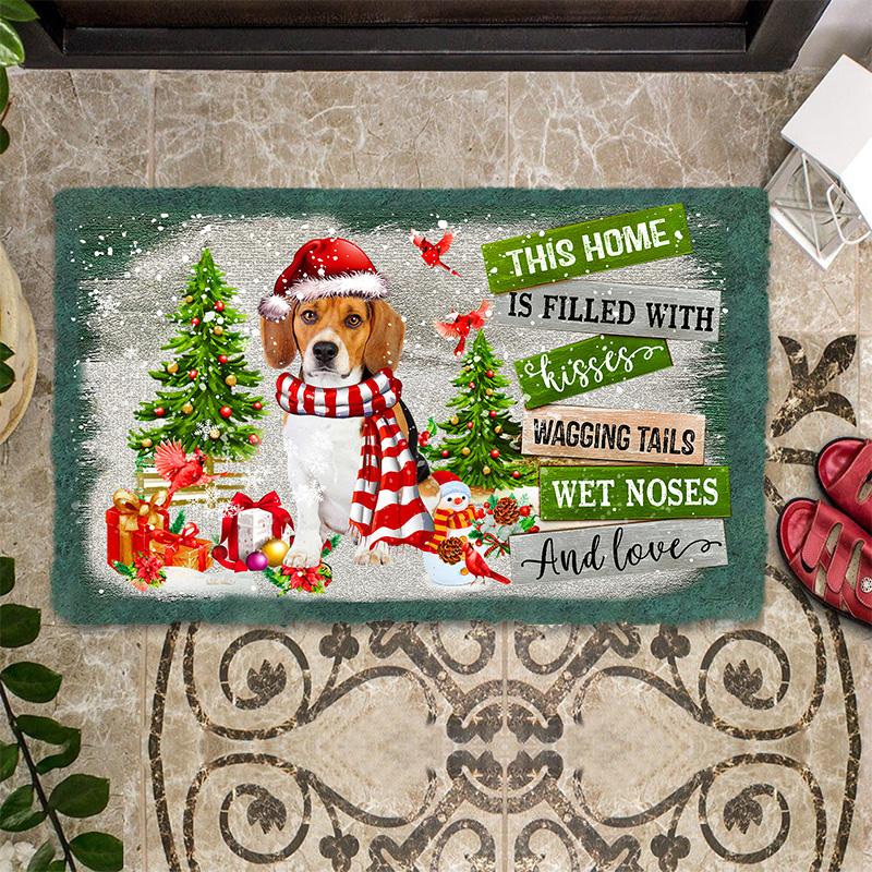 This Home Is Filled With Kisses/Beagle Doormat