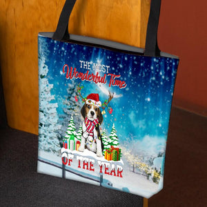 Beagle Christmas Tote Bag