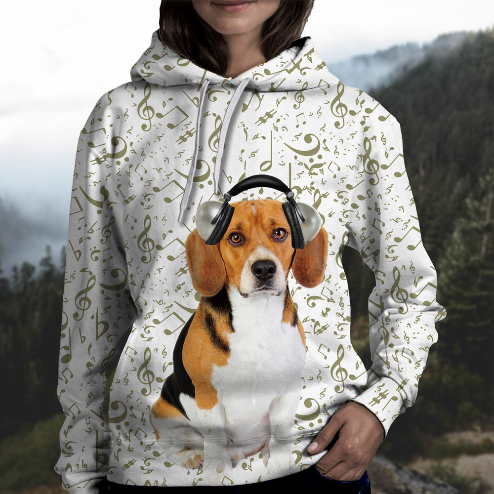 Great Music With Beagle Unisex Hoodie