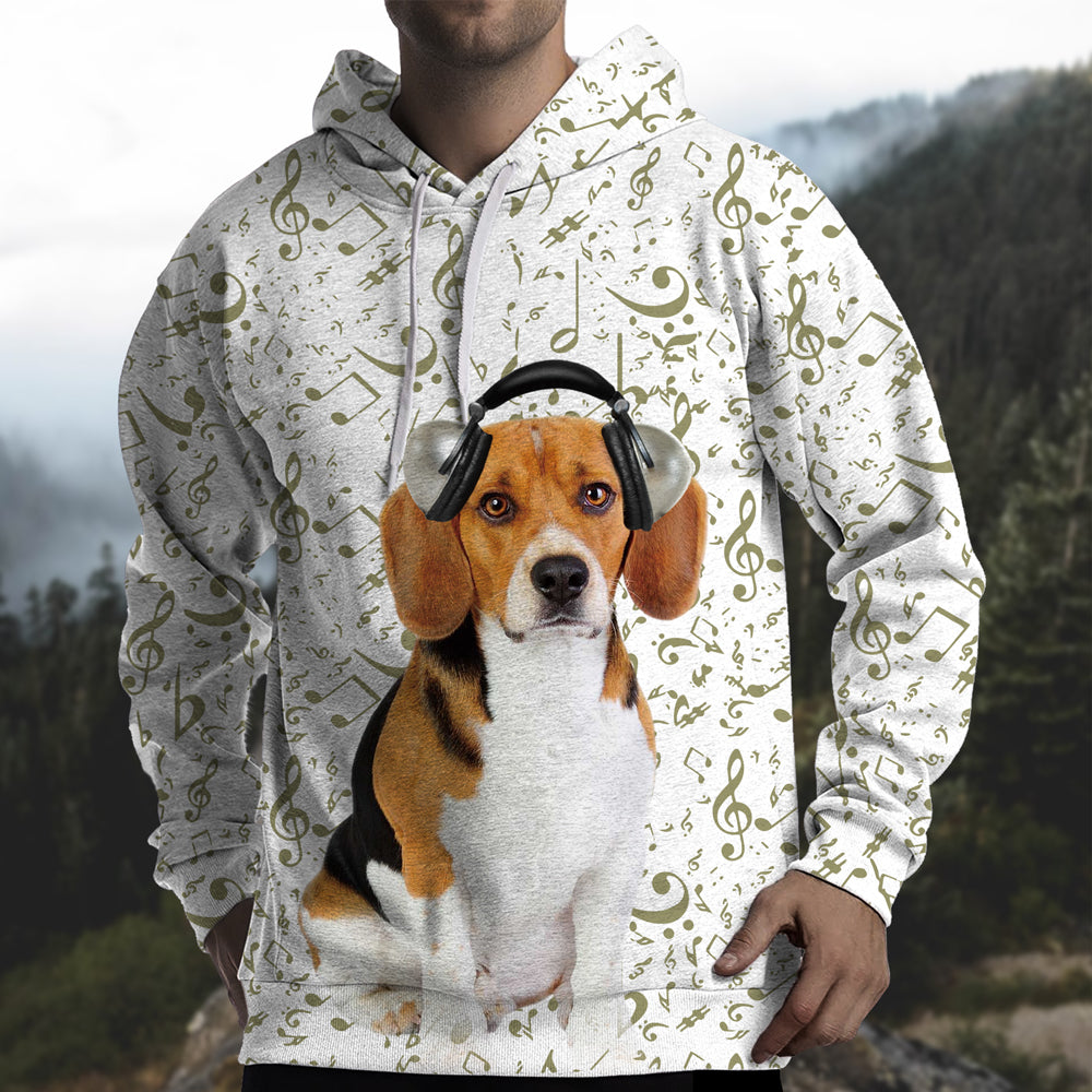 Great Music With Beagle Unisex Hoodie