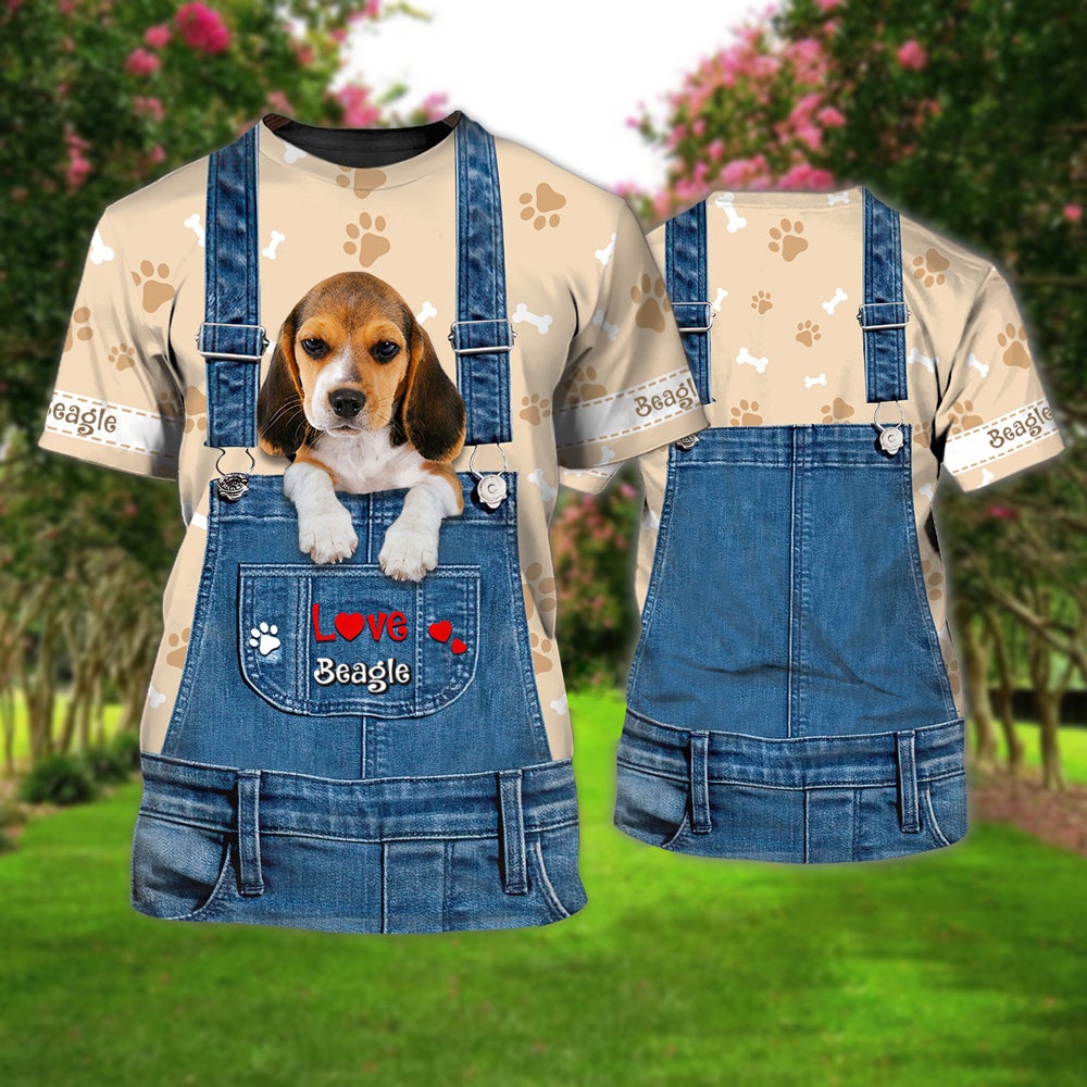 Love Beagle Cute Unisex T-shirt