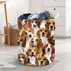 A Bunch Of Beagles Laundry Basket