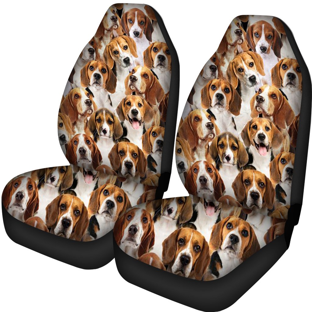 A Bunch Of Beagles Car Seat Cover
