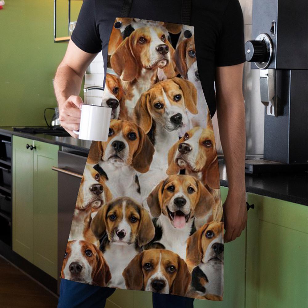 A Bunch Of Beagles Apron/Great Gift Idea For Christmas
