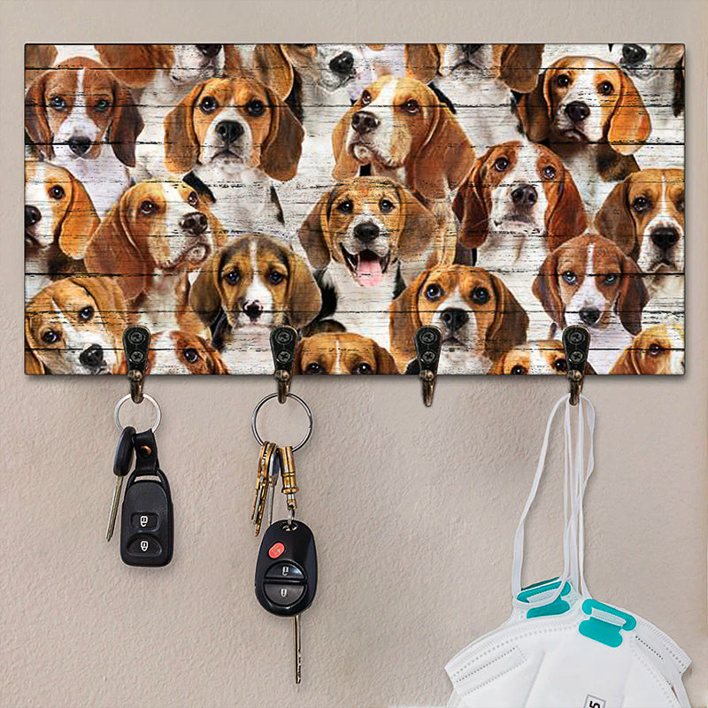 A Bunch Of Beagles Key Hanger