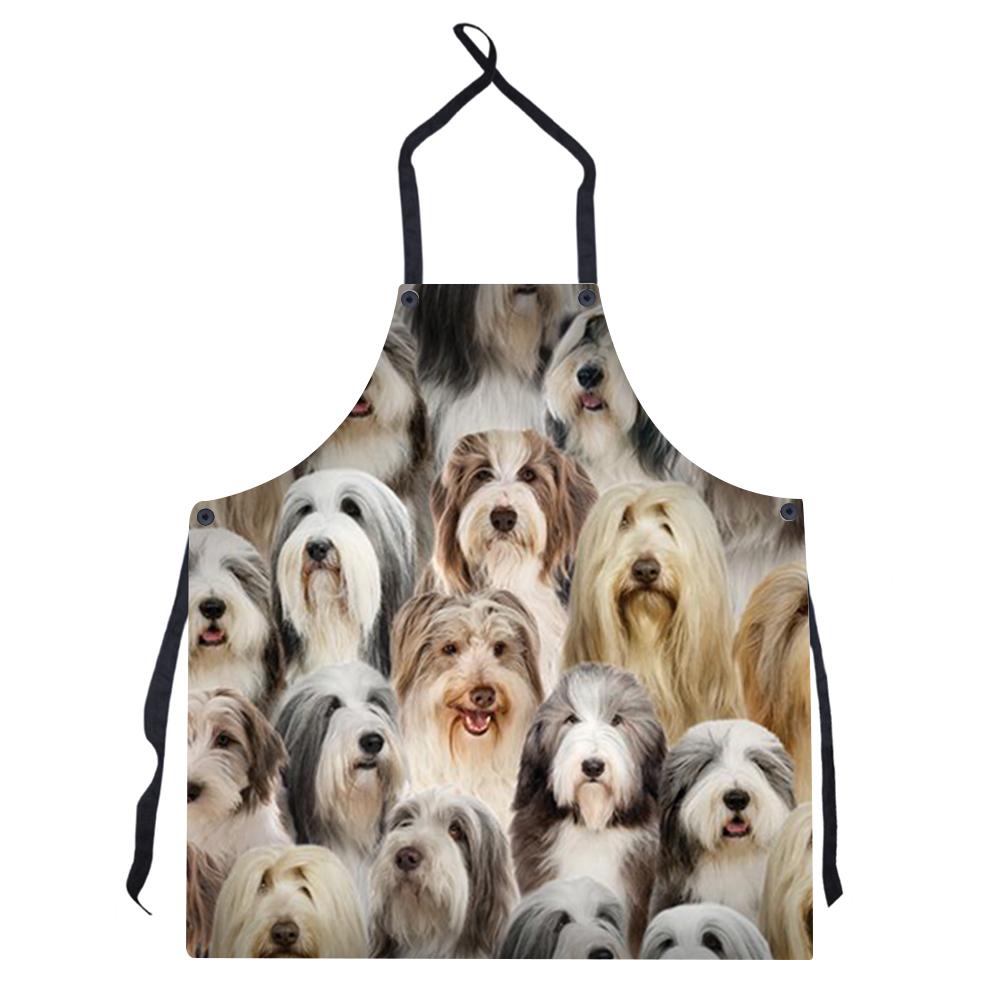 A Bunch Of Bearded Collies Apron/Great Gift Idea For Christmas