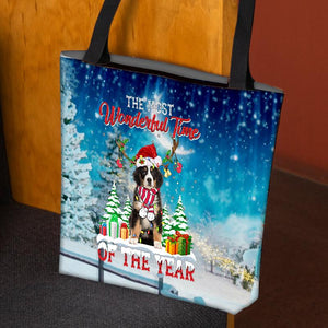 Bernese Mountain Christmas Tote Bag