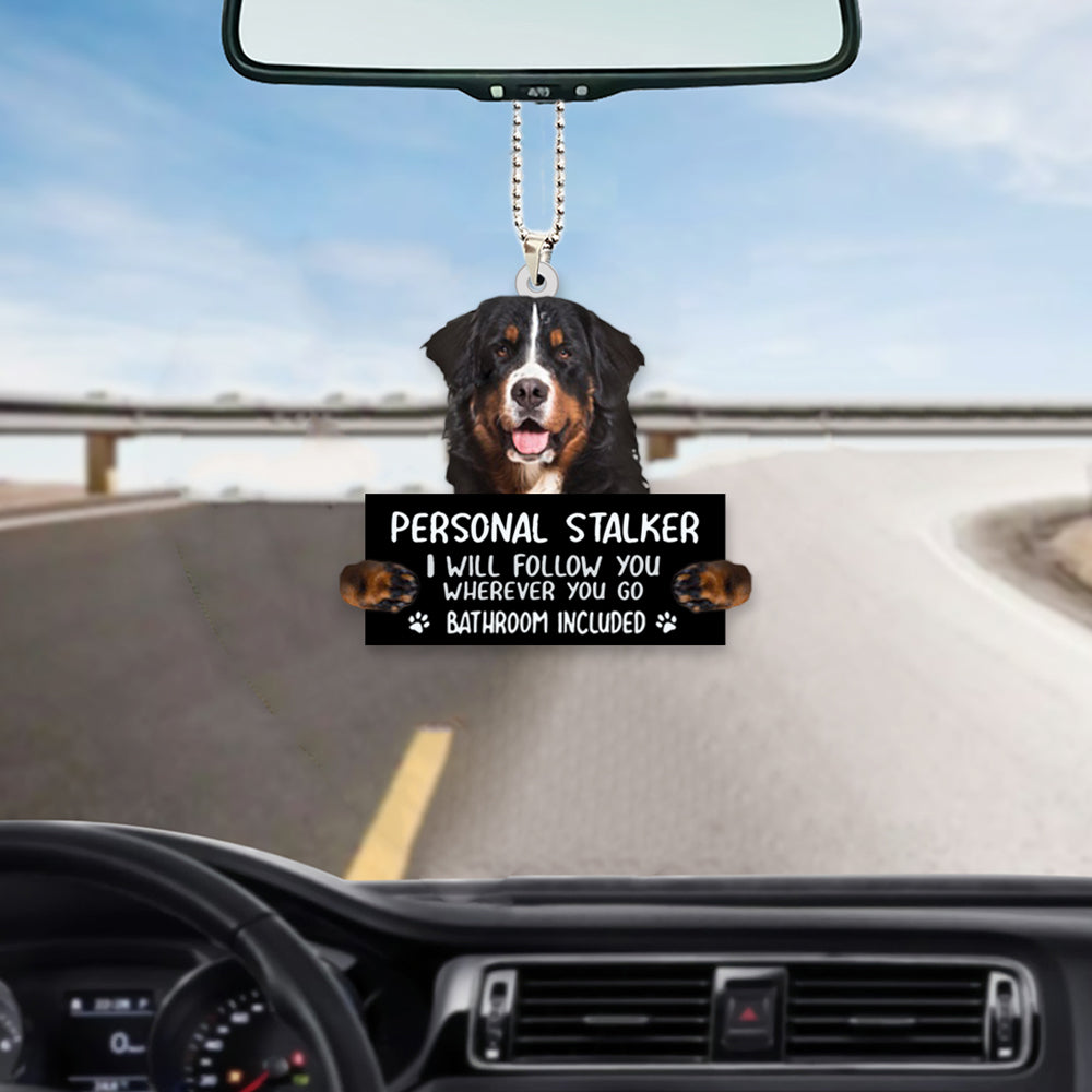 Bernese Mountain  Personal Stalker Car Hanging Ornament