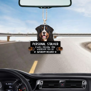 Bernese Mountain  Personal Stalker Car Hanging Ornament