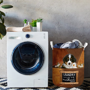 Bernese Mountain Laundry Today Or Naked Tomorrow Laundry Basket