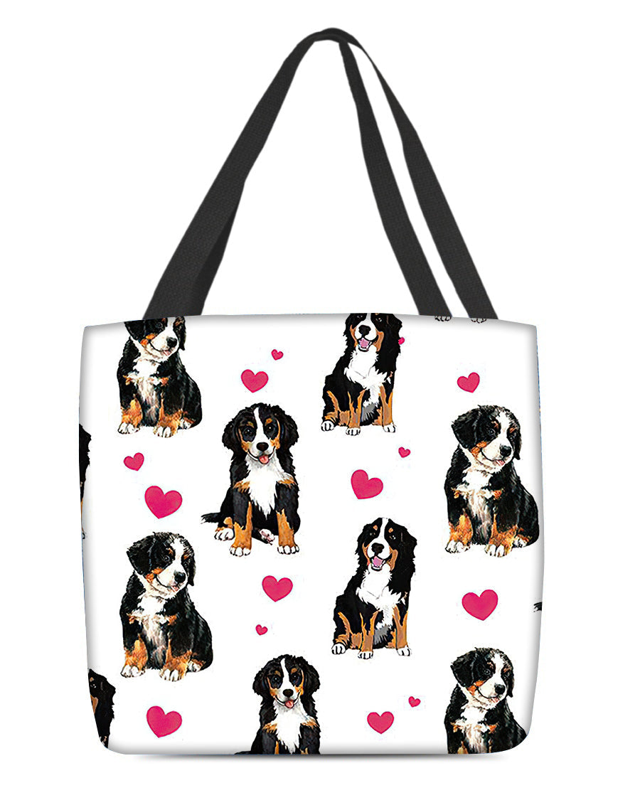 Cute Bernese Mountain Tote Bag
