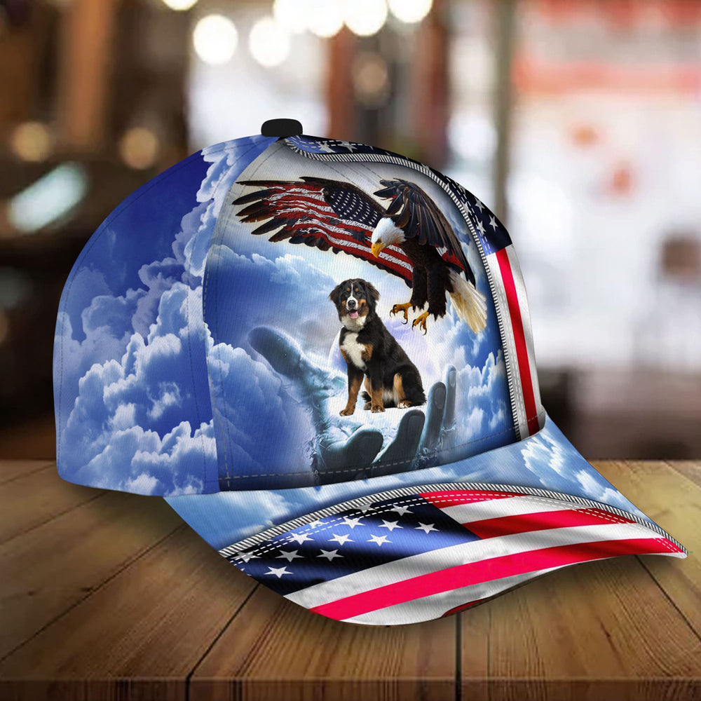 Bernese Mountain Perfect One Nation Under God Cap For Patriots And Dog Lovers