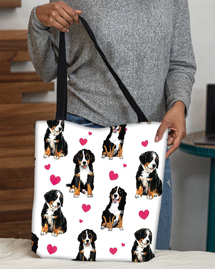 Cute Bernese Mountain Tote Bag