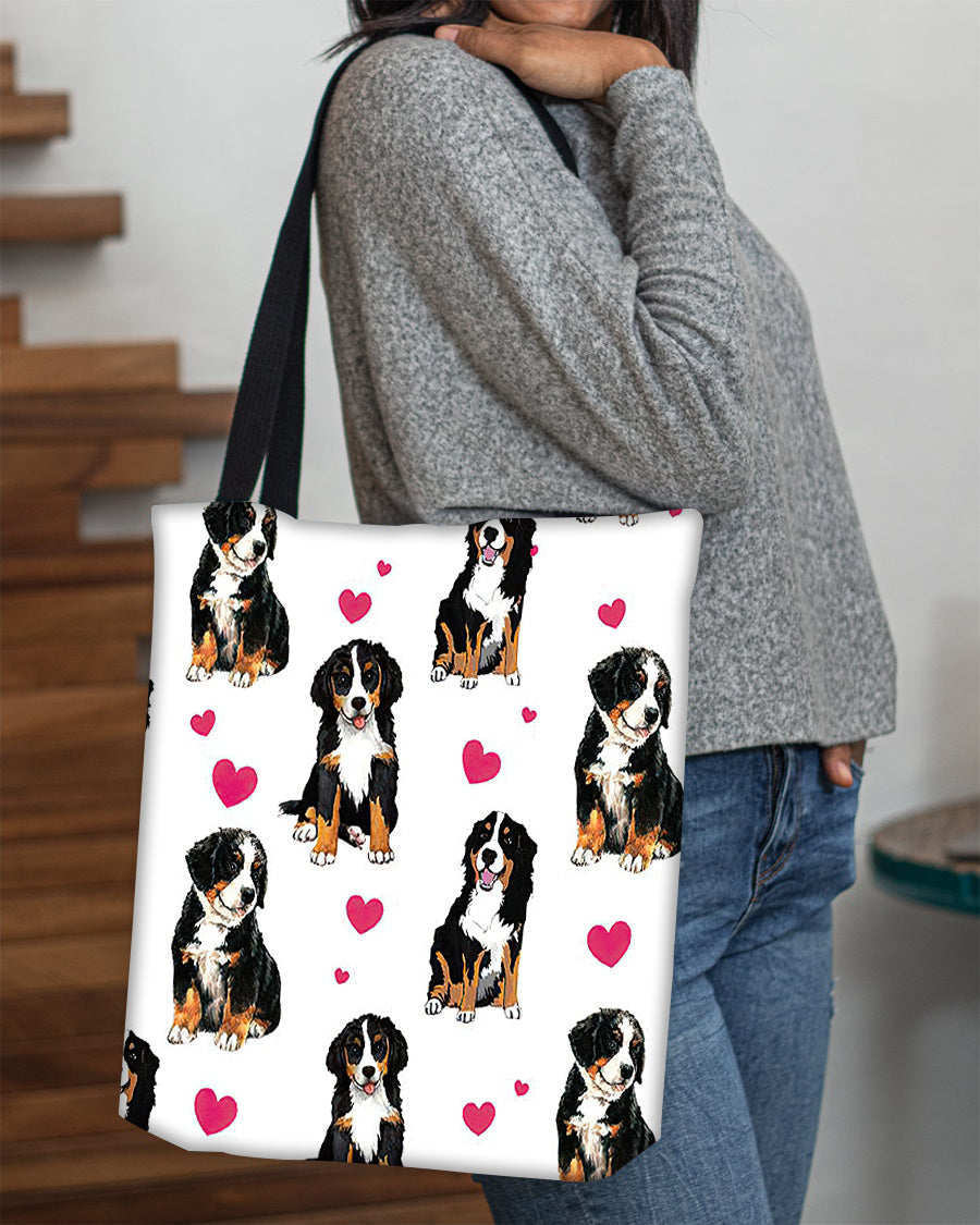 Cute Bernese Mountain Tote Bag