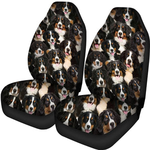 A Bunch Of Bernese Mountains Car Seat Cover