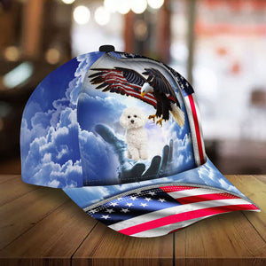 Bichon Frise Perfect One Nation Under God Cap For Patriots And Dog Lovers