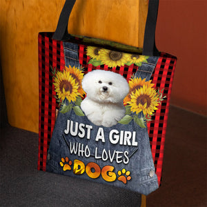 Bichon Frise-Just A Girl Who Loves Dog Tote Bag