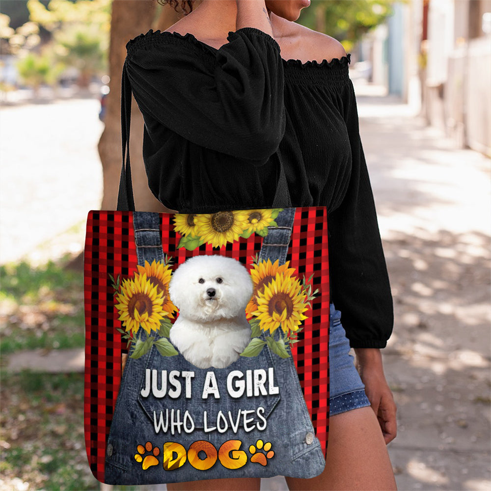 Bichon Frise-Just A Girl Who Loves Dog Tote Bag