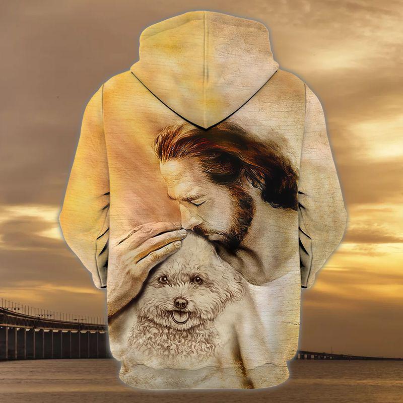 Bichon Frise With God Unisex Hoodie