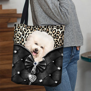 2022 New Release Bichon Frise All Over Printed Tote Bag
