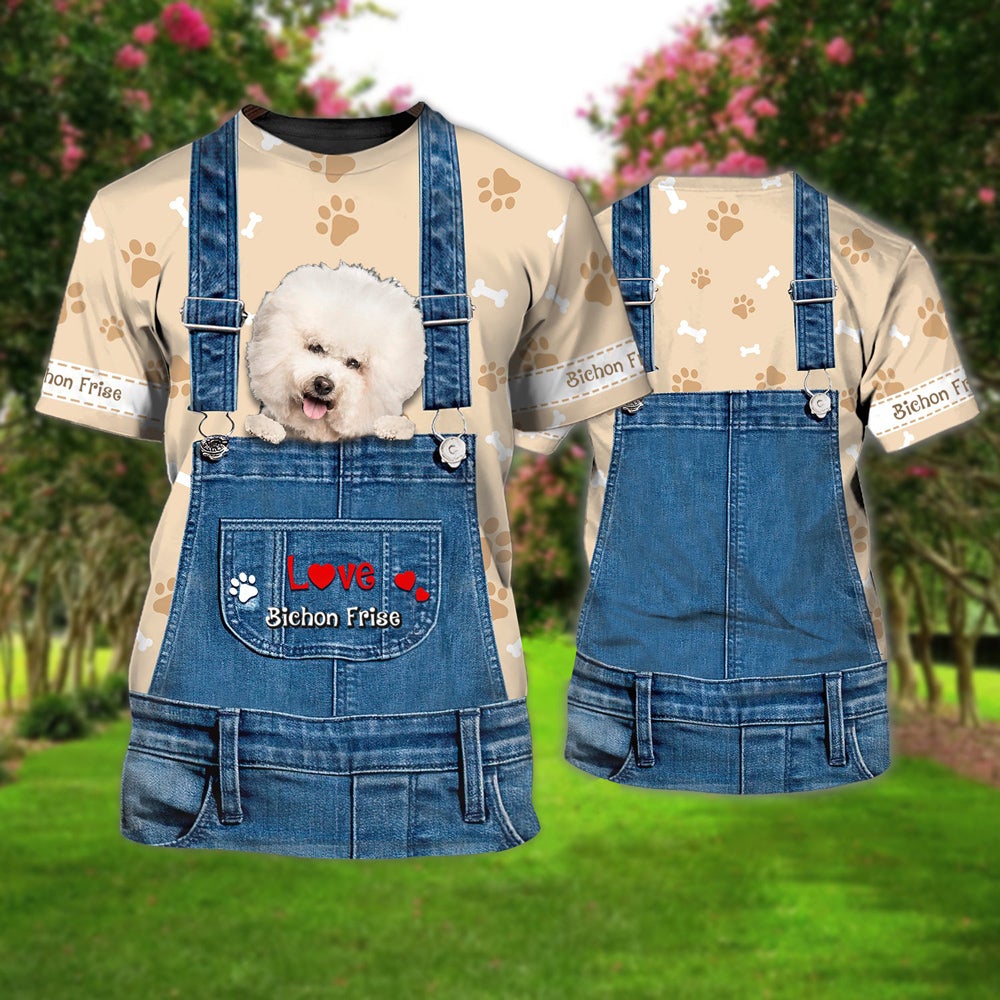 Love Bichon Frise Cute Unisex T-shirt