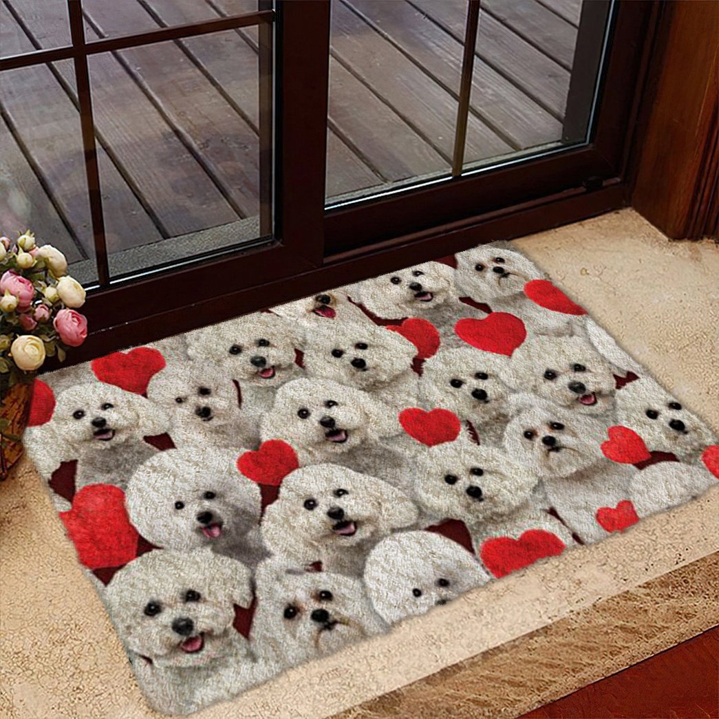 A Bunch Of Bichon Frises Doormat