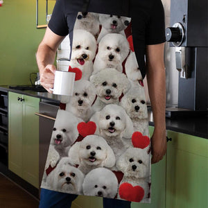 A Bunch Of Bichon Frises Apron/Great Gift Idea For Christmas