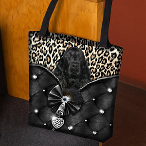 2022 New Release Black Cocker Spaniel All Over Printed Tote Bag